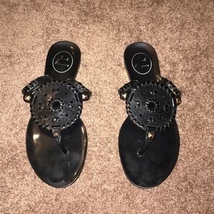 JACK ROGERS BLACK SANDALS